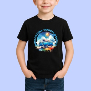Tricou Simte Cadura, Traieste Aventura Negru, Here Comes Summer Negru, Copii | Dama | Barbat - Img 1