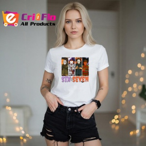 Tricou SIX SEVEN 67 Colectie Personaje Horror, din bumbac 100%, tricou alb, Copii | Dama | Barbat - Img 3
