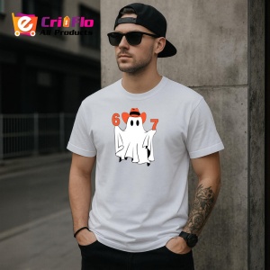 Tricou SIX SEVEN 67 Fantoma Halloween 2, din bumbac 100%, tricou alb, Copii | Dama | Barbat