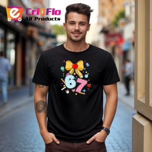 Tricou SIX SEVEN 67 Fundita Scoala Vesela, din bumbac 100%, tricou negru, Copii | Dama | Barbat - Img 3