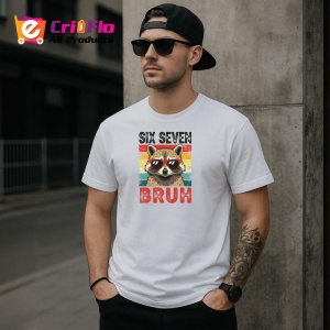 Tricou SIX SEVEN 67 Raton Bruh Cool, din bumbac 100%, tricou alb, Copii | Dama | Barbat