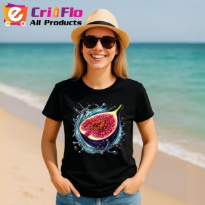 Tricou Smochina si valuri dulci, Fructe, Copii | Dama, culoare negru - Img 11