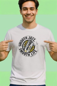 Tricou Smooth Jazz Smooth Life, Copii | Dama | Barbat - Img 2