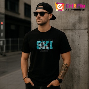 Tricou Snowboarding Ski Repeat Design Iarna V1, din bumbac 100%, tricou negru Copii | Dama | Barbat - Img 6