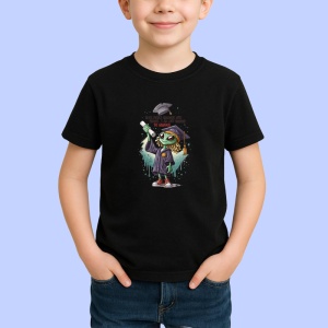 Tricou Some People Graduate With Honors Yoda, Copii | Dama | Barbat, culoare negru - Img 3