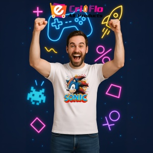 Tricou Sonic - Explozie de Culoare Copii | Dama | Barbat - Img 10