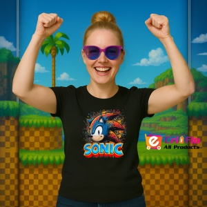 Tricou Sonic - Explozie de Culoare Copii | Dama | Barbat - Img 11