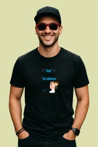 Tricou Sot Te Iubesc Cuplu Mire Si Mireasa, din bumbac 100%, tricou negru Barbat