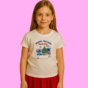 Tricou Special Delivery Prieten Albastru Langa Brad Craciun, din bumbac 100%, tricou alb, Copii | Dama | Barbat - Img 2
