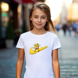 Tricou Sponge Bob Happy Ner Tricou Alb - Copii | Dama | Barbat - Img 5