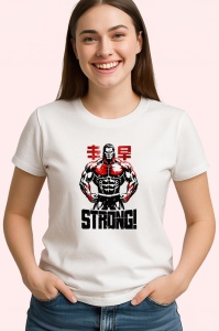 Tricou Strong Text Japonez Barbat, Copii | Dama | Barbat - Img 3
