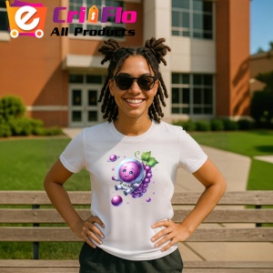 Tricou Strugure amuzant de vara astronaut, Fructe, Copii | Dama - Img 11