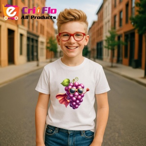 Tricou Strugure amuzant de vara super erou, Fructe, Copii | Dama - Img 5