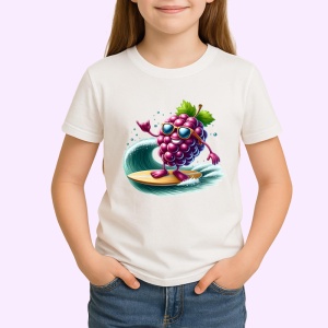 Tricou Strugure amuzant de vara surfing, Fructe, Copii | Dama