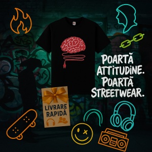Tricou Sunt destept doar daca ma bagi in priza Negru, Copii | Dama | Barbat - Img 13