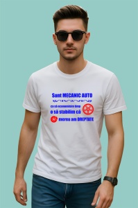 Tricou sunt mecanic auto ca sa economisim timp o sa stabilim ca mereu am dreptate mesaj glumet, Copii | Dama | Barbat - Img 2