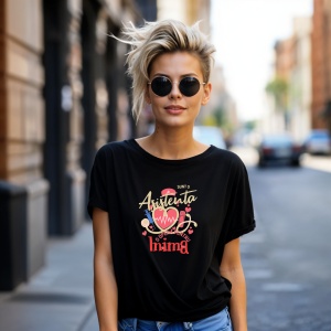 Tricou Sunt o asistenta, o opera pentru inima(1) Negru, Copii | Dama | Barbat - Img 14