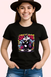 Tricou Sylvester super swag street style rosu-negru Copii | Dama | Barbat Barbat - Img 7