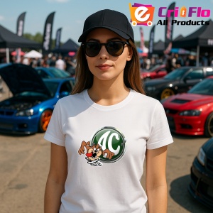 Tricou Tazz Cu Logo Ac | Unisex Dama si Barbat - Img 3
