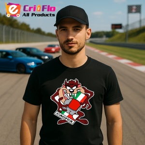 Tricou Tazz Cu Logo Cagiva | Unisex Dama si Barbat - Img 2