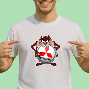 Tricou Tazz Cu Logo Mitsubishi | Unisex Dama si Barbat