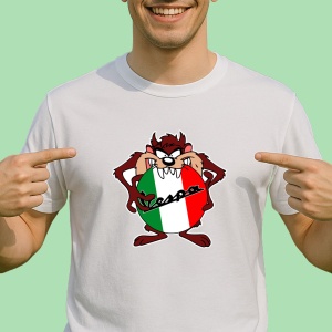 Tricou Tazz Cu Logo Vespa | Unisex Dama si Barbat