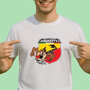 Tricou Tazz Vartej Cu Logo Abarth 2 | Unisex Dama si Barbat
