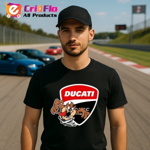 Tricou Tazz Vartej Cu Logo Ducati 4 | Unisex Dama si Barbat