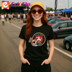 Tricou Tazz Vartej Cu Logo Isle Of Man 2 | Unisex Dama si Barbat - Img 3