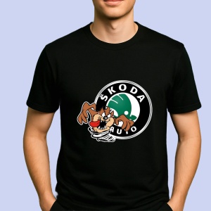 Tricou Tazz Vartej Cu Logo Skoda Auto | Unisex Dama si Barbat