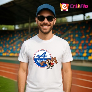 Tricou Tazz Vartej Cu Logoalpine | Unisex Dama si Barbat - Img 4