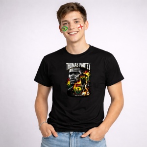 Tricou Thomas Partey Ghana World Cup Fifa 2026, din bumbac 100%, tricou negru, Copii | Dama | Barbat - Img 2