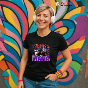 Tricou Three 6 Mafia, muzica Hip-Hop / Trap, Dama | Barbat | Copii, Culoare Negru - Img 13