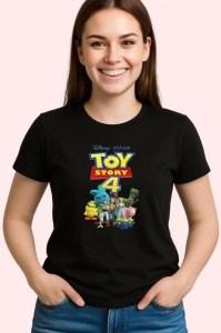 Tricou Toy story 4 jucariile prind viata si traiesc aventuri emotionante, Copii | Dama | Barbat , tricou negru - Img 3