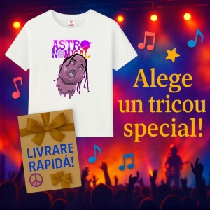 Tricou Travis Scott - Astronaut vibes, muzica Hip-Hop / Trap, Dama | Barbat | Copii - Img 11