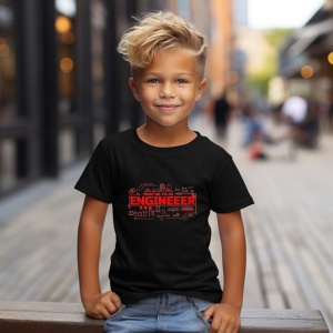 Tricou Trust IM engineeer, CredeNegru,ma sunt inginer Negru, Copii | Dama | Barbat - Img 5
