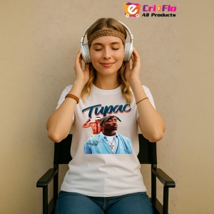 Tricou Tupac Blue Shirt, muzica POP, Dama | Barbat | Copii - Img 9