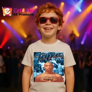 Tricou Tupac calm orange background, muzica POP, Dama | Barbat | Copii - Img 14