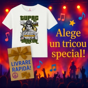 Tricou Tupac GTA Crown, muzica Rap, Dama | Barbat | Copii - Img 7