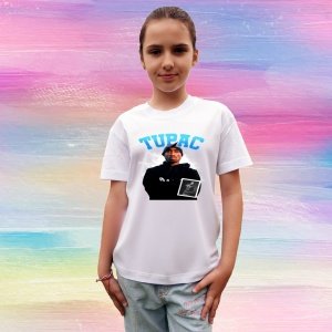 Tricou Tupac Hoodie Blue Logo, muzica Pop, Dama | Barbat | Copii - Img 12