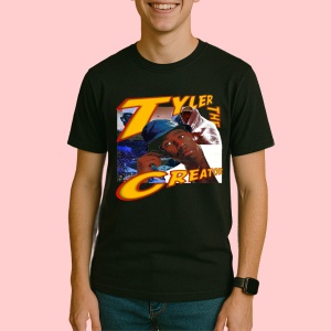 Tricou Tyler, The Creator - Red Microphone, muzica Pop / R&B / Reggae, Dama | Barbat | Copii, Culoare Negru