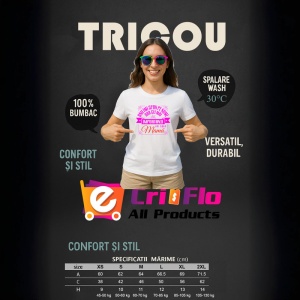 Tricou uni imi spun pe nume dar cei mai importanti imi spun mama mesaj 2, Copii | Dama | Barbat - Img 8
