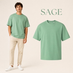 Tricou unisex bărbat oversize Malfini Stage 812, model larg și lejer, 100% bumbac - Img 18