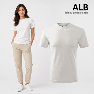 Tricou unisex clasic damă și bărbat Malfini Classic 101, 100% bumbac, 160 g/mp - Img 11