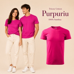 Tricou Unisex Damă / Bărbat Heavy New 137 – 100% Bumbac, Guler Rotund, 200 g/m², XS–5XL - Img 41