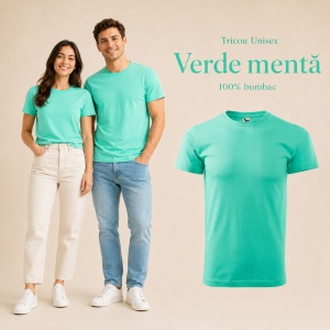 Tricou Unisex Damă / Bărbat Heavy New 137 – 100% Bumbac, Guler Rotund, 200 g/m², XS–5XL - Img 51