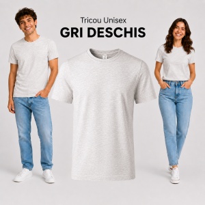 Tricou unisex damă și bărbat, 100% bumbac, mărimi XS–4XL, 22 culori disponibile - Img 21