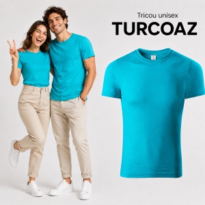 Tricou Unisex Damă și Bărbat model simplu tip Tommy - Img 28