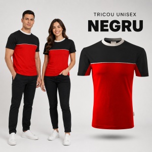 Tricou Unisex Damă și Bărbat Rimeck 109 Colormix, Bicolor, 100% Bumbac, 200 g/m², S–4XL - Img 15