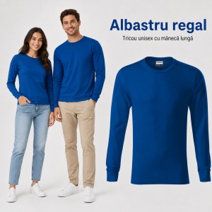 Tricou Unisex Damă și Bărbat Rimeck Resist LS R05, Mânecă Lungă, 100% Bumbac, 160 g/m², S–3XL - Img 18
